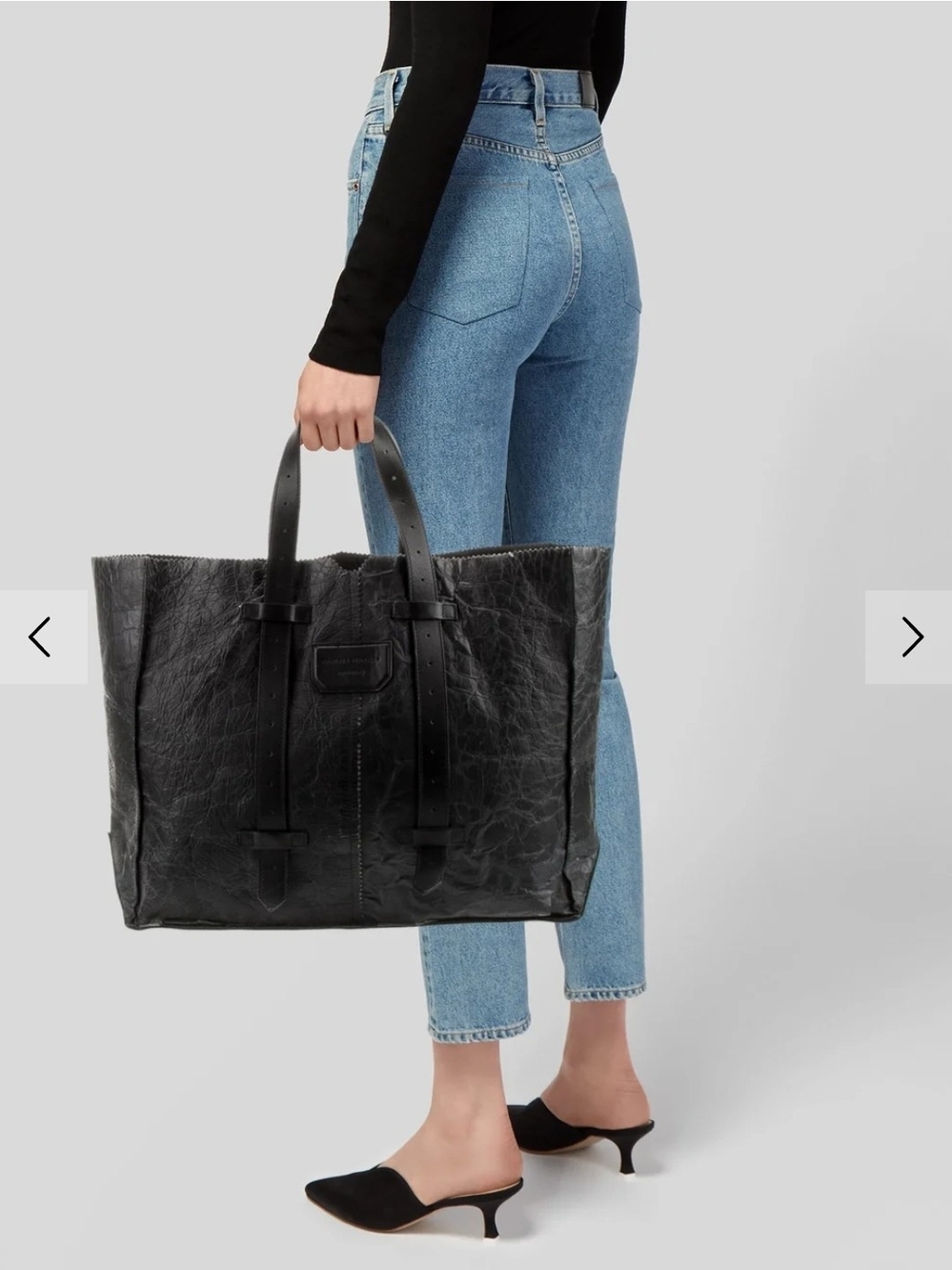 Proenza Schouler Leather "Paperbag" Design Shopper Tote, Vintage 2010 Collection - Picture 2 of 15